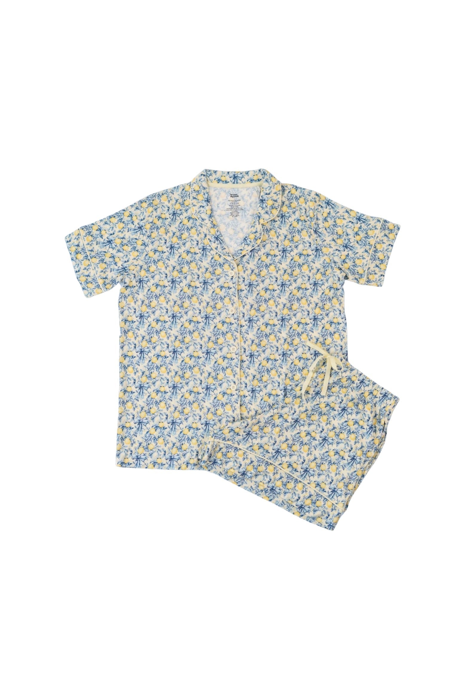VINTAGE CITRUS TOILE WOMEN'S DREAM SHORT SET