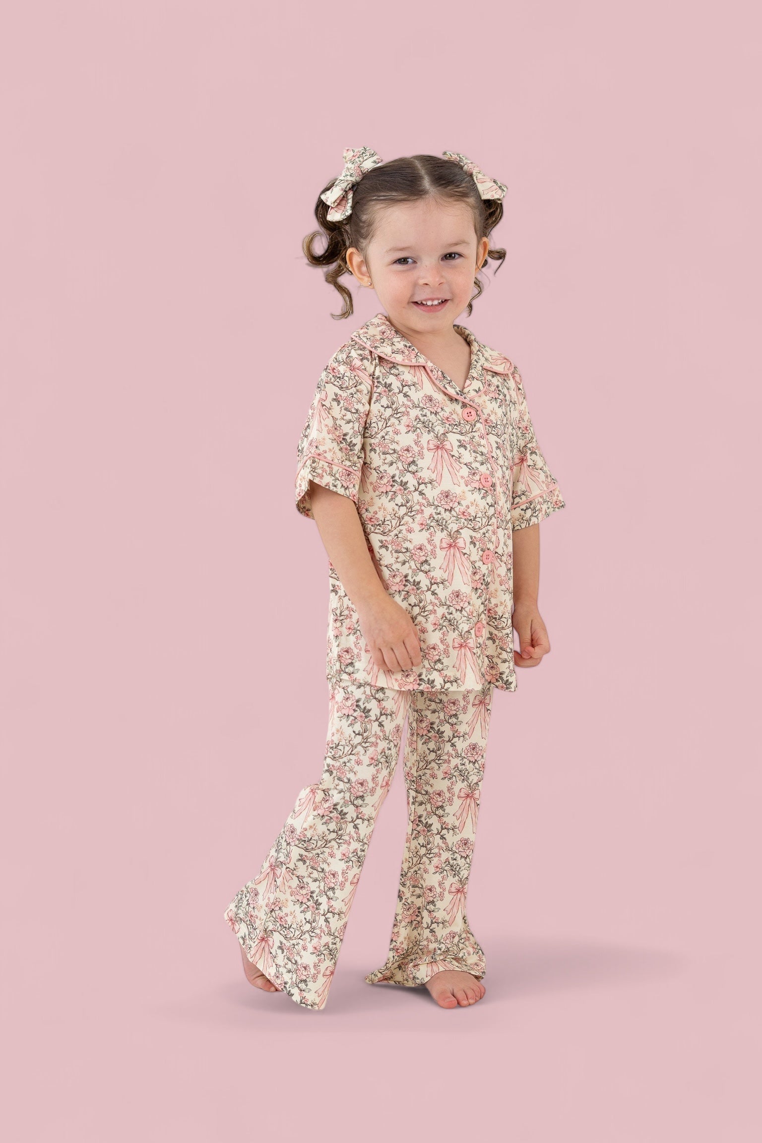 VICTORIAN BLOOM DREAM GIRL'S FLARE SET