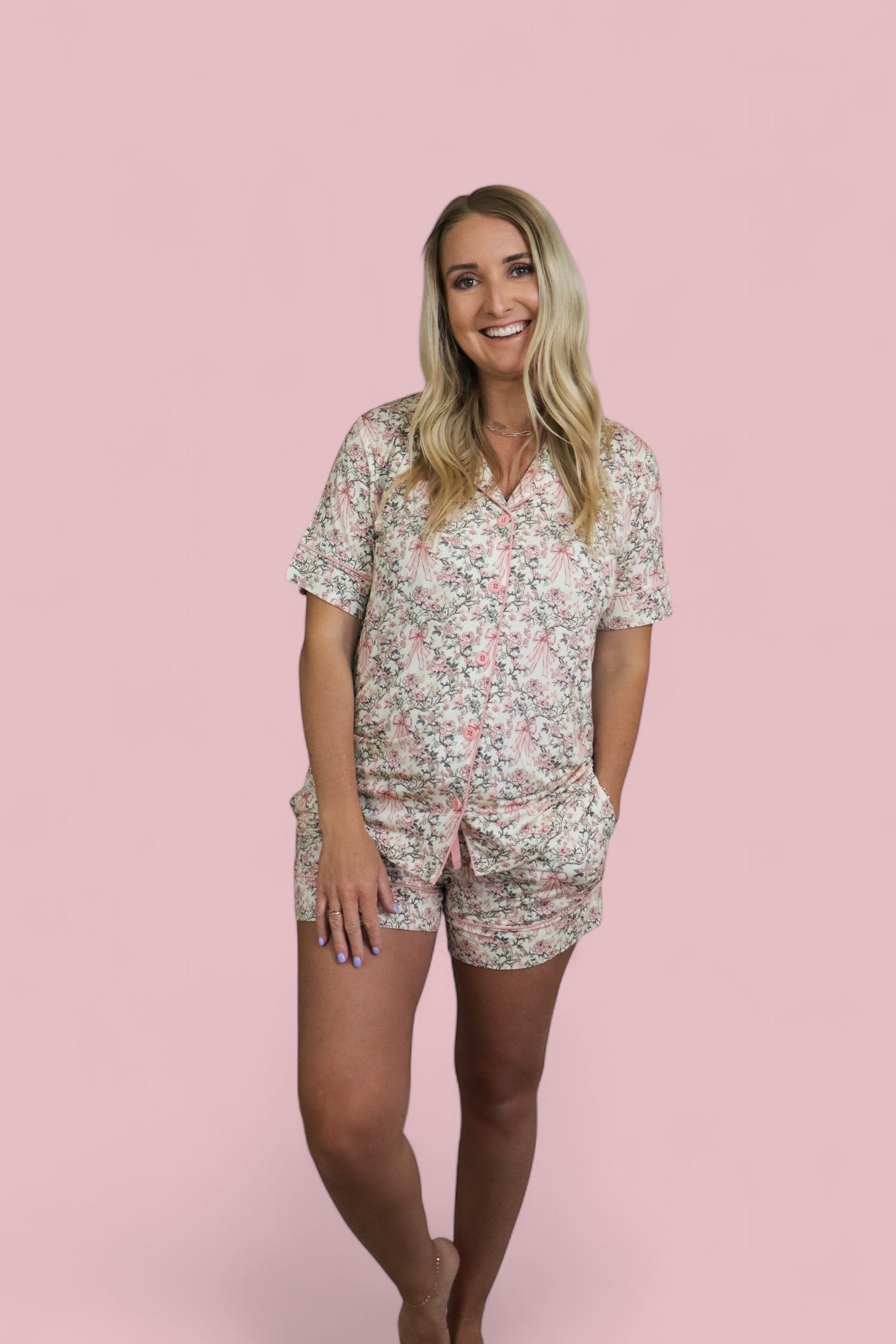 VICTORIAN BLOOM WOMEN'S DREAM SHORT SET