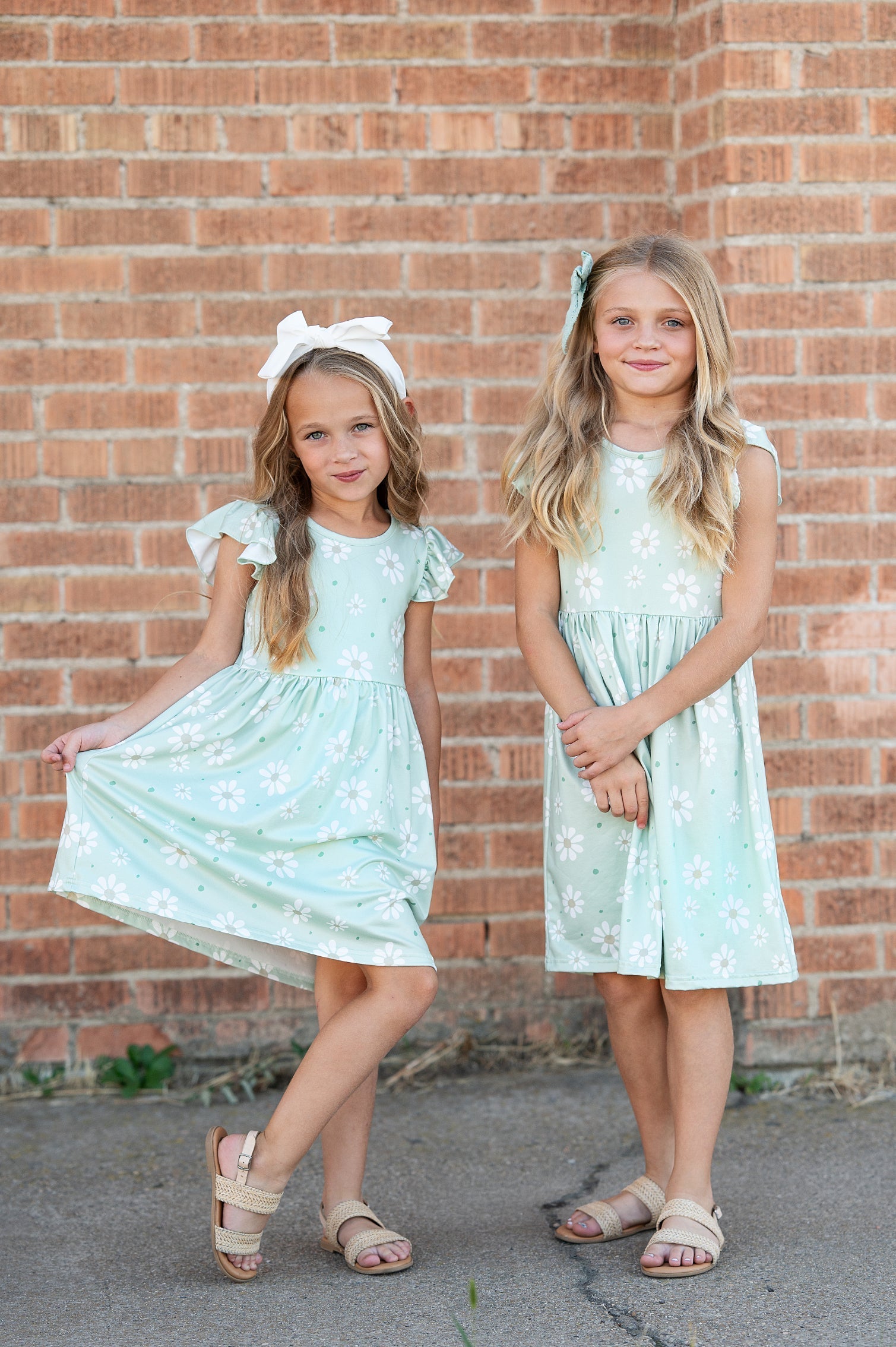 Claire Sage Floral Dress