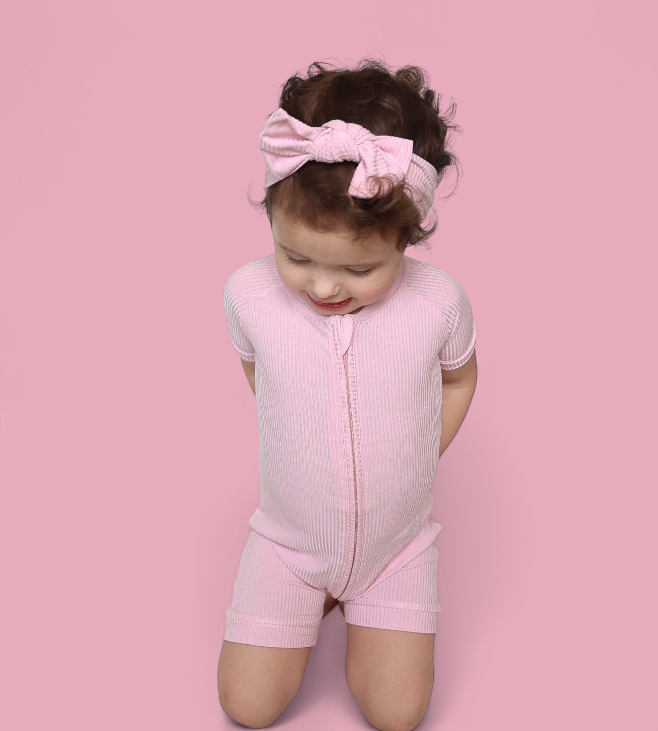 PINK ROSE RIB SHORTIE