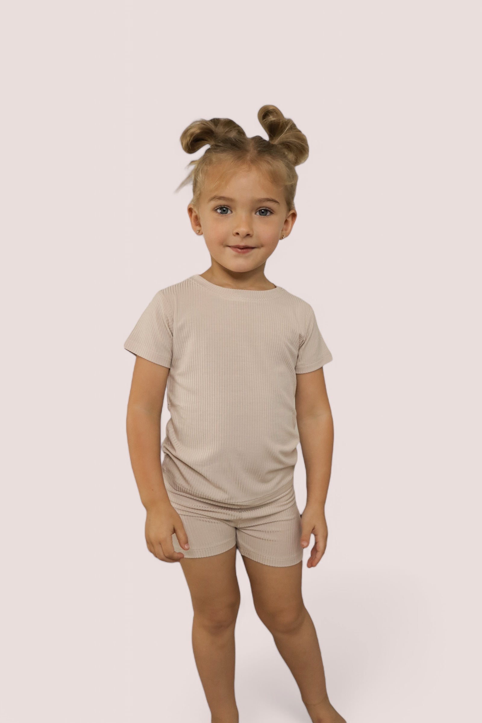 TOTALLY TAN RIB DREAM SHORT SET