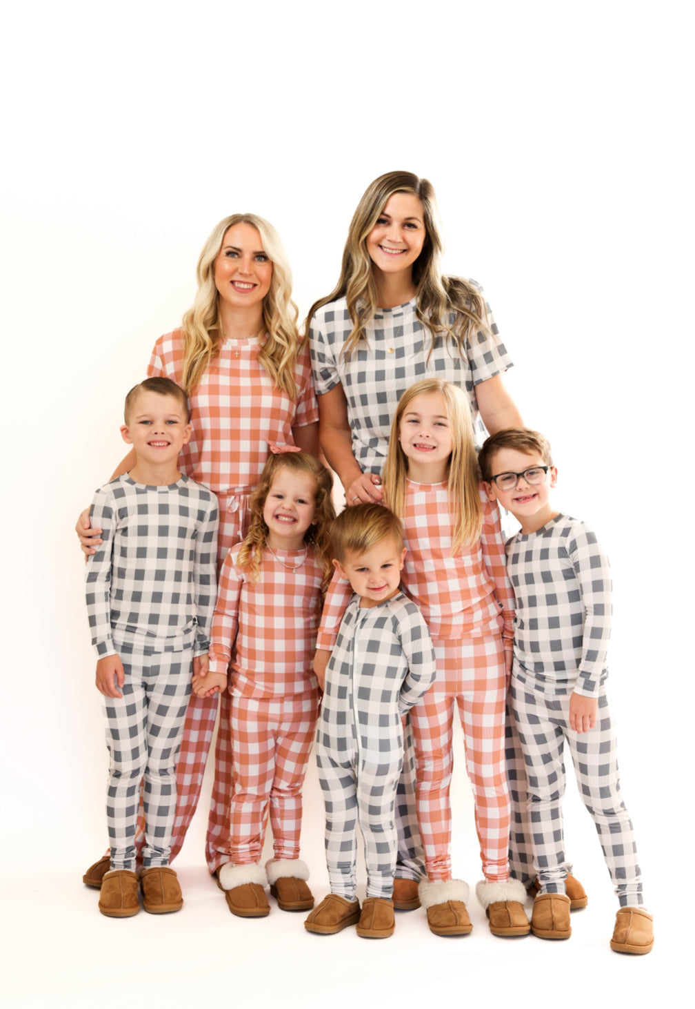 SLATE GINGHAM | ADULT SET