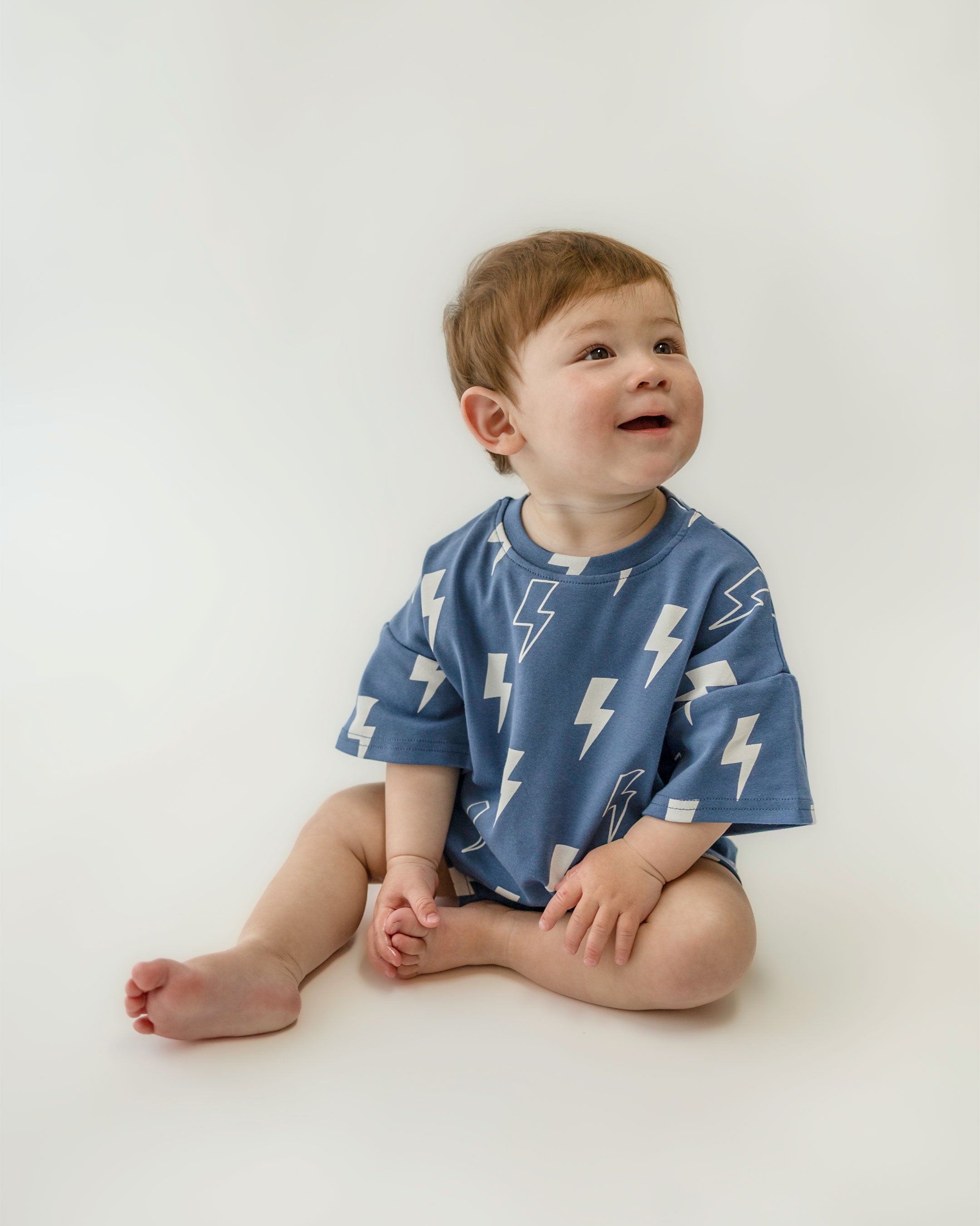 Shorts Set | Blue Bolts