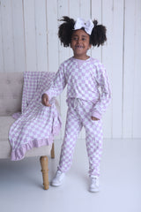 PERIWINKLE CHECKERS DREAM JOGGER