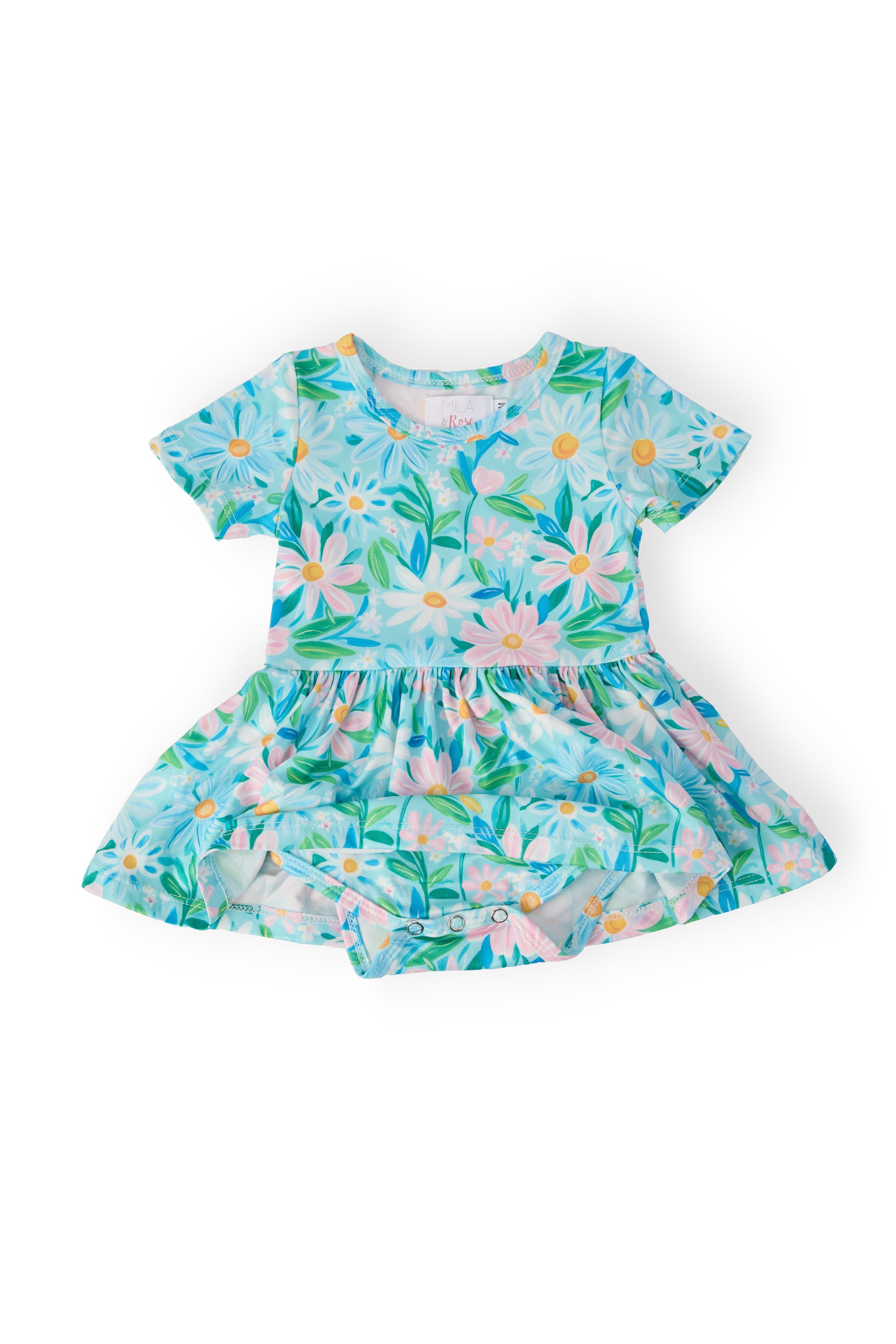 Preppy Daisies S/S Twirl Bodysuit