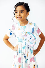 Puppy Pals S/S Pocket Twirl Dress
