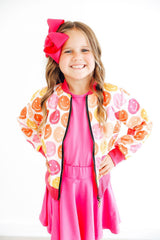 SALE Don't Worry, Be Hippy Satin Jacket
