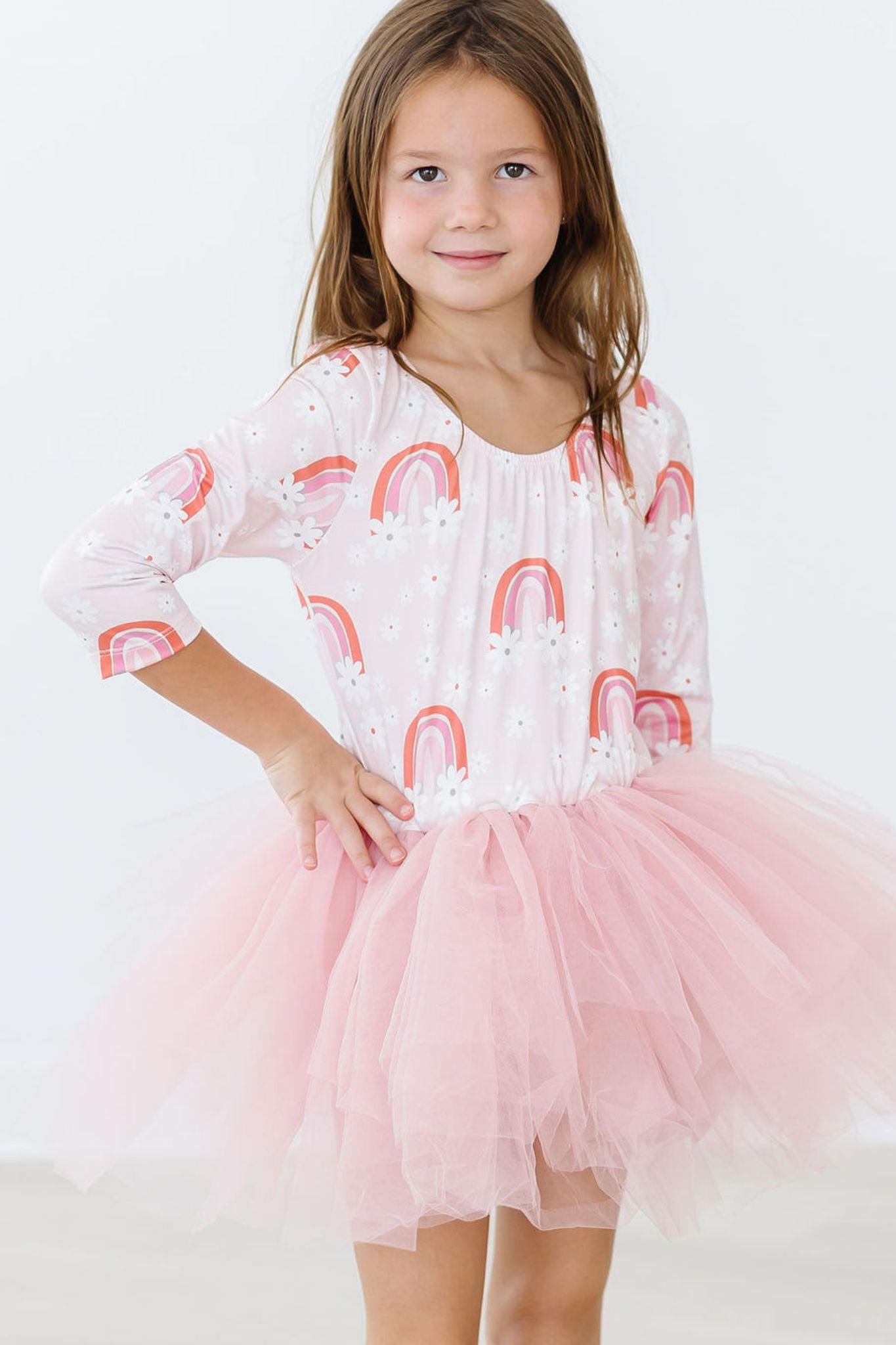 SALE Fun & Flowers 3/4 Tutu Leotard