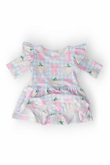SALE Pumpkin Picnic Twirl Flutter Bodysuit