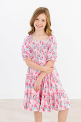 SALE Strawberry Shortcake Smocked Ruffle Dress