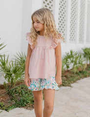 Blush Pastel Floral Short Set