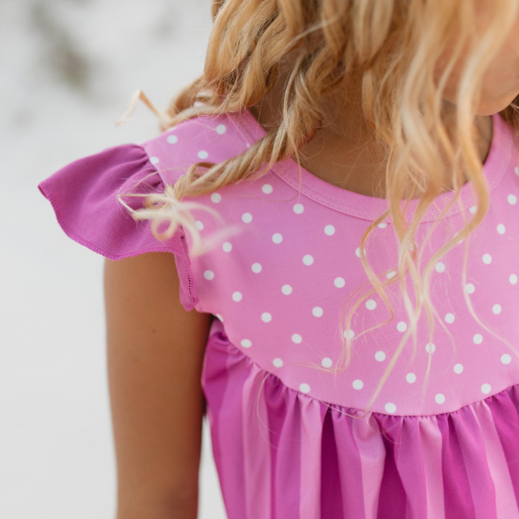 Purple Dot Short Set