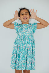 Silly Goose Flutter Sleeve Twirl Dress