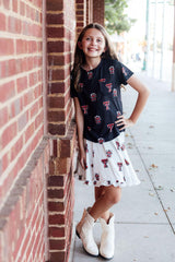 Texas Tech White Raider Red Twirl Skort