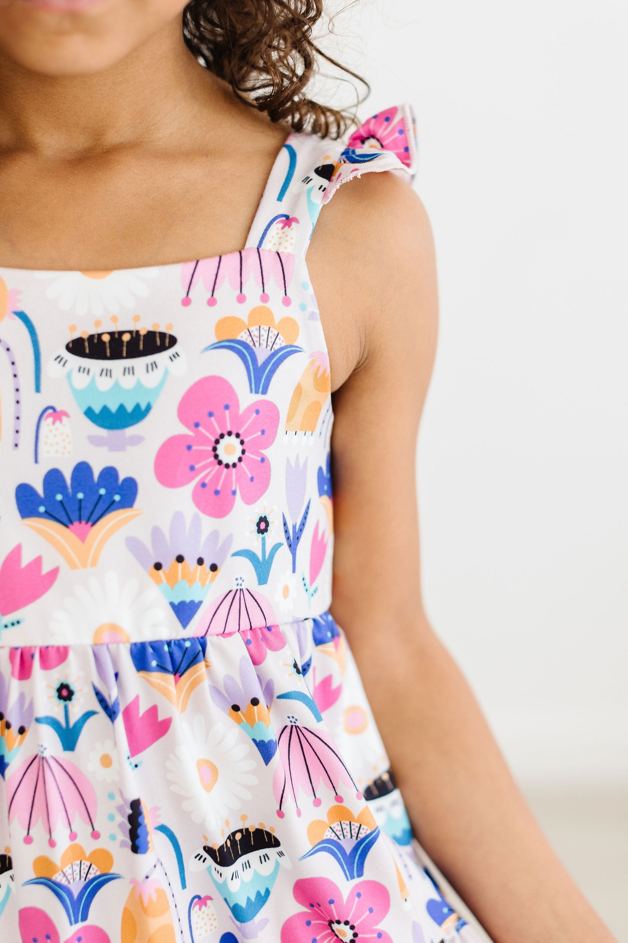 SALE Tulip Blooms Ruffle Maxi Dress