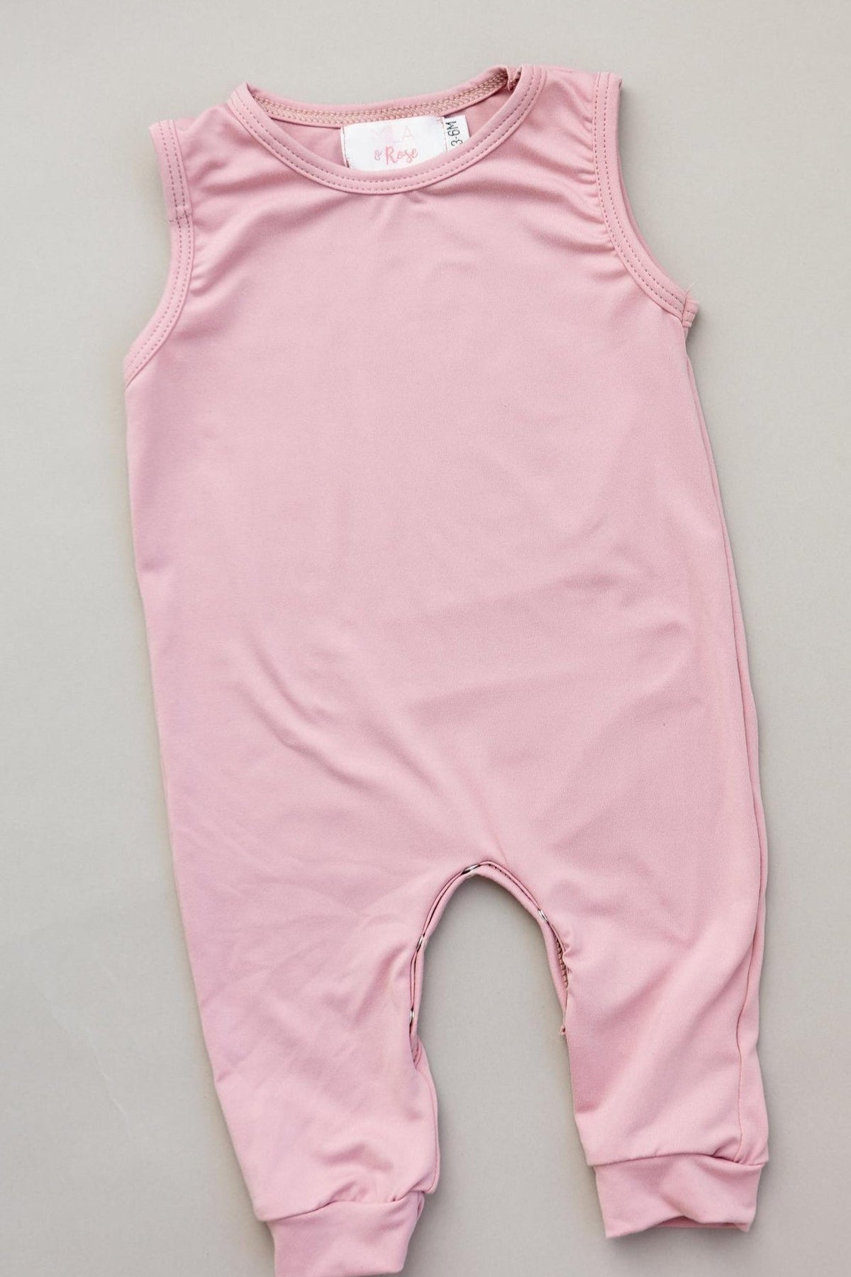 Vintage Pink Tank One-Piece Jogger