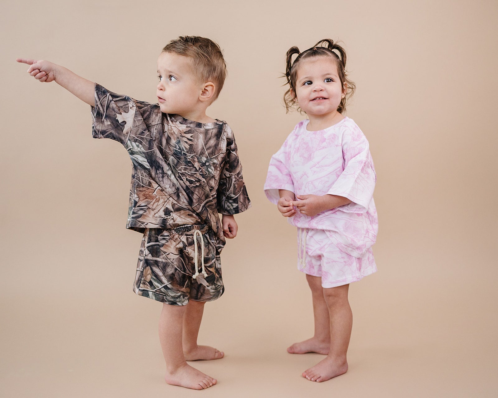 Shorts Set | Brown Camo