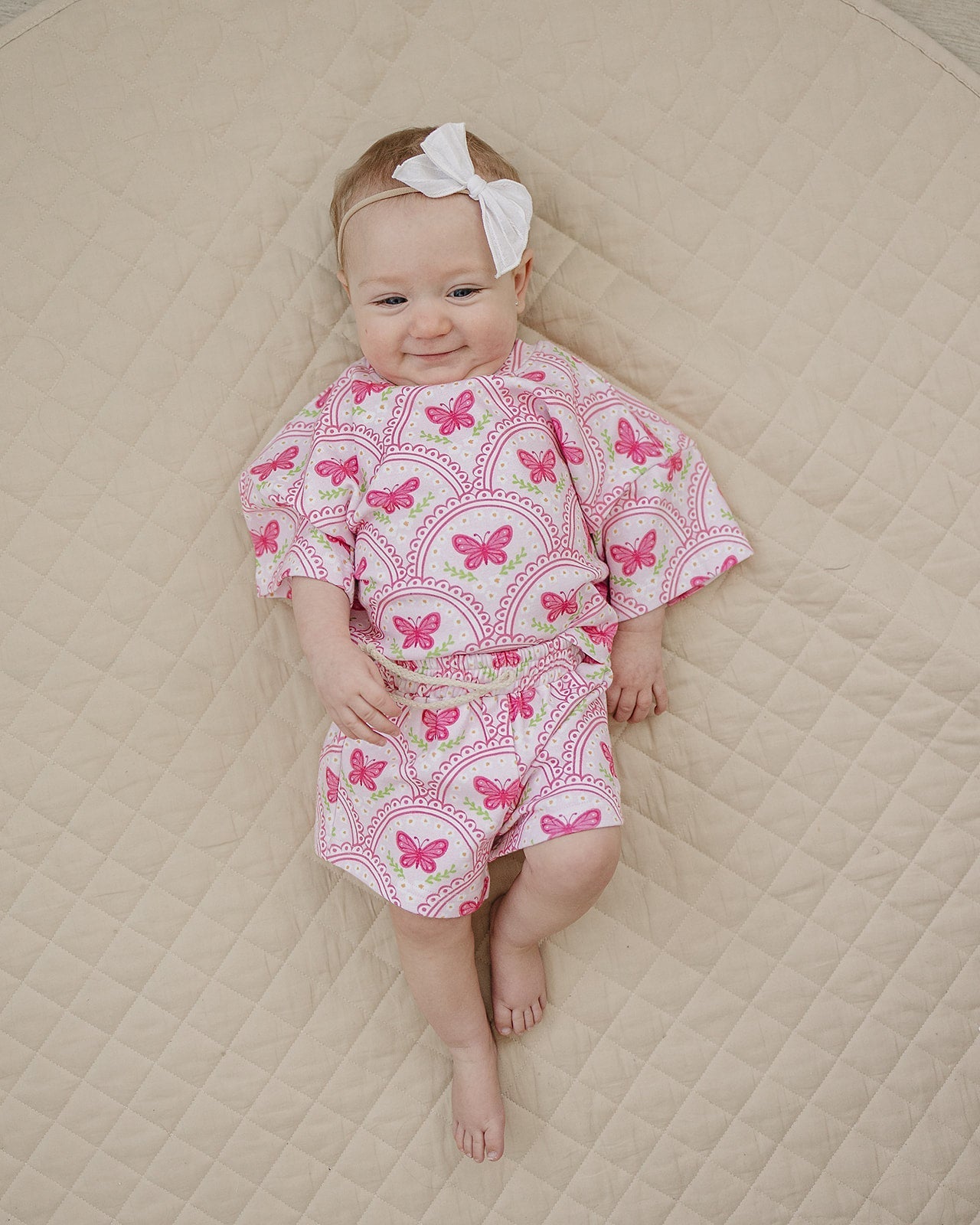 Shorts Set | Pink Butterfly