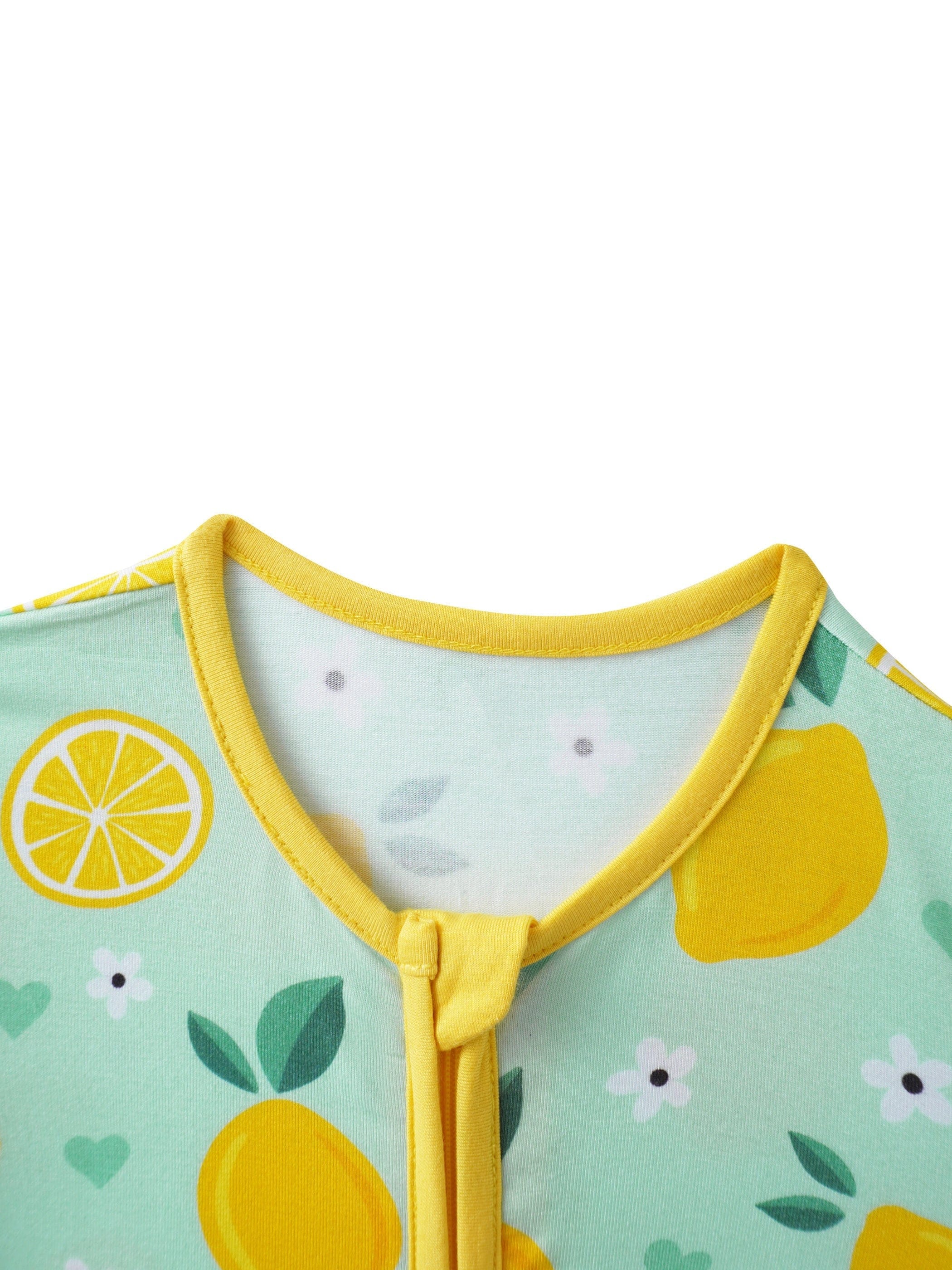 Posh TOT Lemon Squeeze Bamboo Shorty Romper