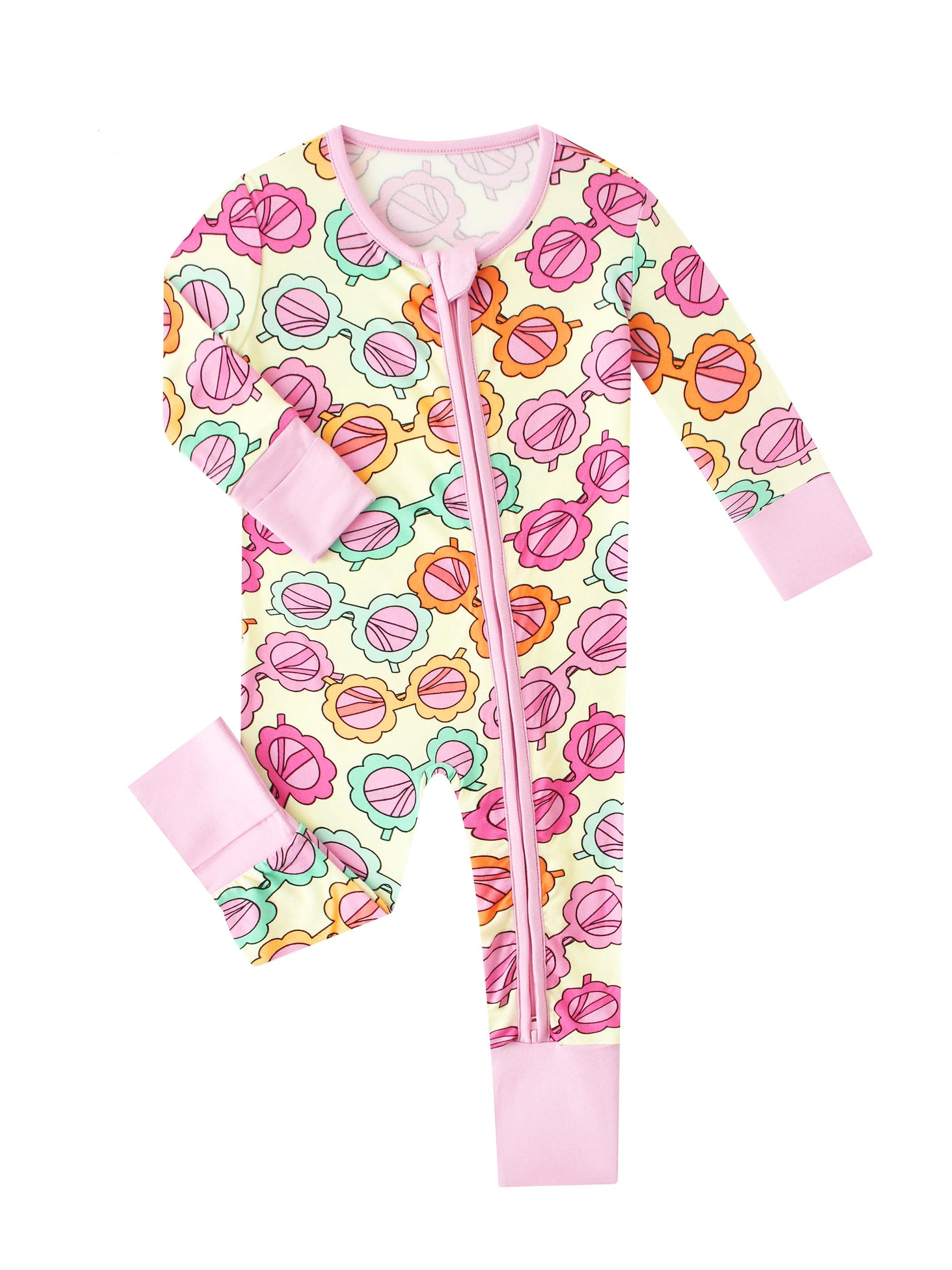 Posh TOT Sassy Shades Bamboo Baby Convertible Zippy Romper