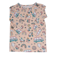 Retro Roller Skates Big Kid Pajama Set