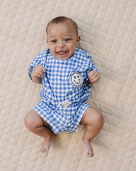 Shorts Set | Blue Gingham