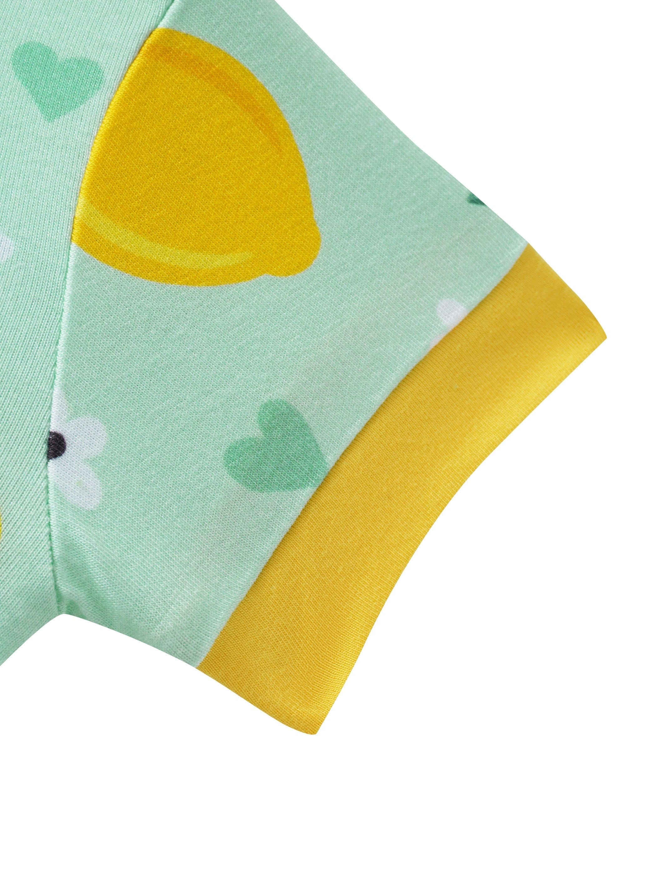 Posh TOT Lemon Squeeze Bamboo Shorty Romper