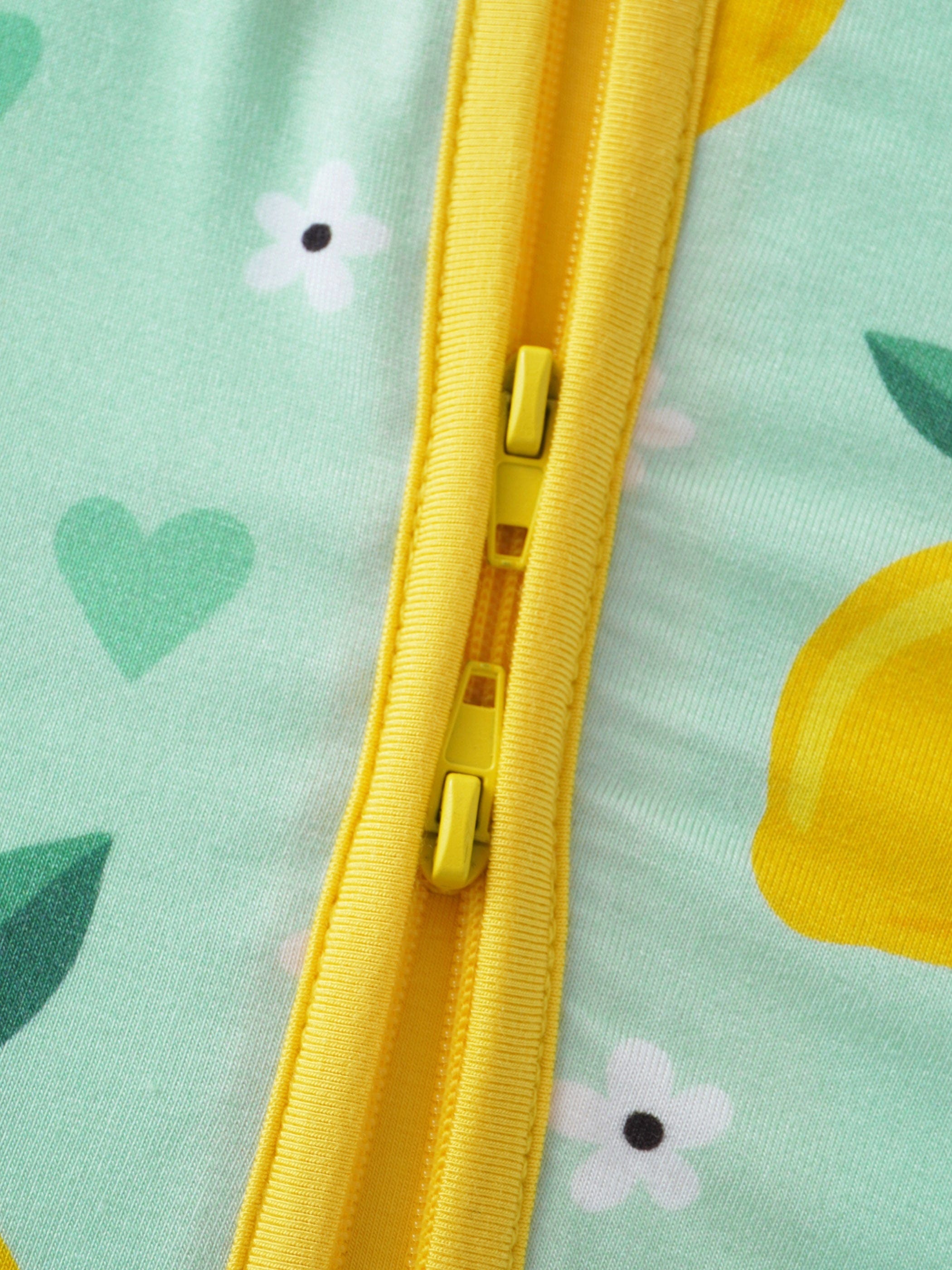 Posh TOT Lemon Squeeze Bamboo Shorty Romper