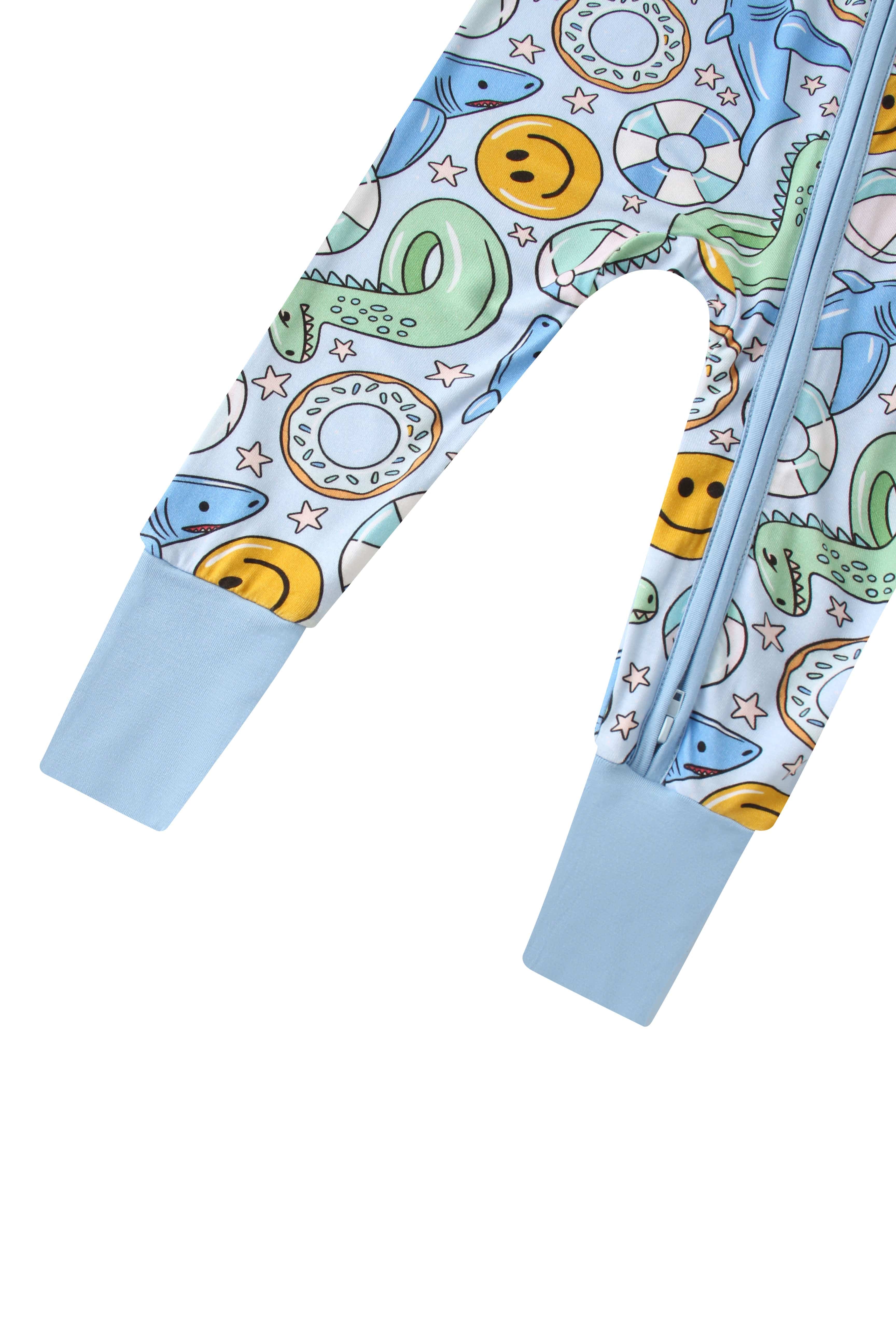 Posh TOT Pool Floats Bamboo Baby Convertible Zippy Romper