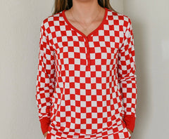 RUDOLPH CHECKERS WOMEN'S DREAM TOP