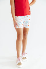 Red, White & Sweet Twirl Shorts