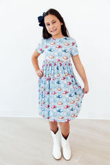 Tip Your Hat S/S Pocket Twirl Dress