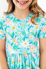 Preppy Daisies S/S Pocket Twirl Dress