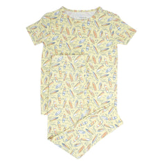 Surfboard Waves Big Kid Pajama S/S